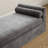 Modern Chenille Upholstered Slipcovered Bench With Two Pillows-1943478590