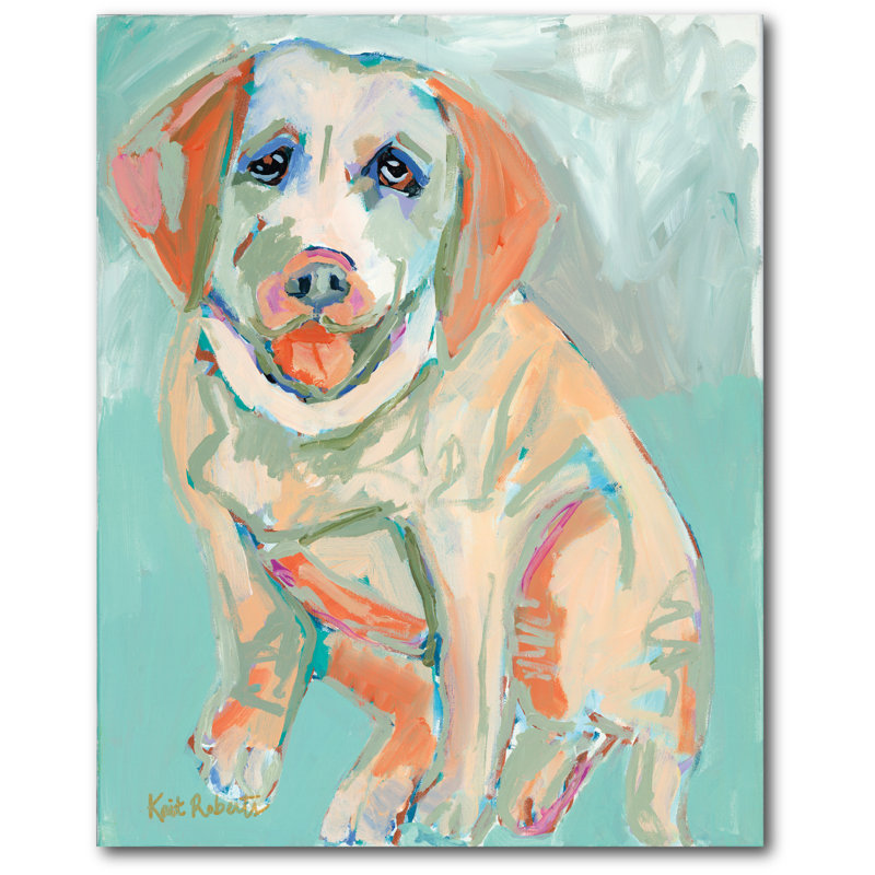 Reproduction d’art sur toile tendue « after a trip to the dog park », H 20 po x l 16 po x P 1,5 po