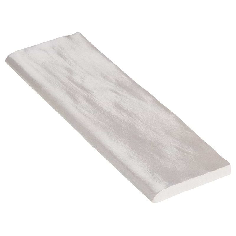 Montauk 7.87'' L x 2.55'' W Ceramic Bullnose Tile Trim, Gray