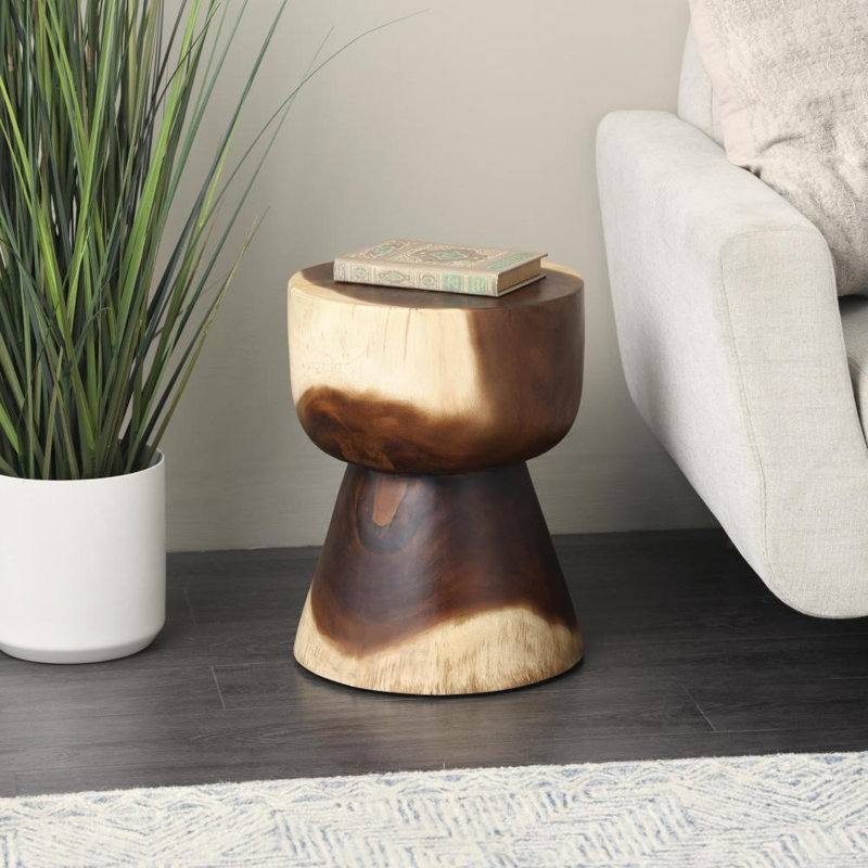Table d'appoint en bois de sablier Chenaye
