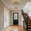4 - Light 14.57" Modern Black/Gold Industrial Geometric Semi Flush Mount Ceiling Light