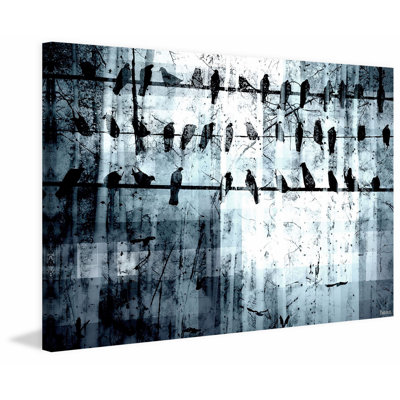 « out of line » par parvez taj,, reproduction d’art sur toile tendue
