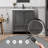  Sharee 30" Retro Bathroom Vanity With Sink Top, Bathroom Sink Faucet And Drain, Hand Painted, Assembly Required-50281830