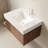 Muri 30" Bathroom Vanity&Sink, Floating Plywood Storage Cabinet With Drawer&Door, Carrara White Sintered Stone Top&Ceramic Basin With 1 Pre-Drilled Faucet Hole, Pre-Assembled, Brown Oak Woodgrain-1461974224