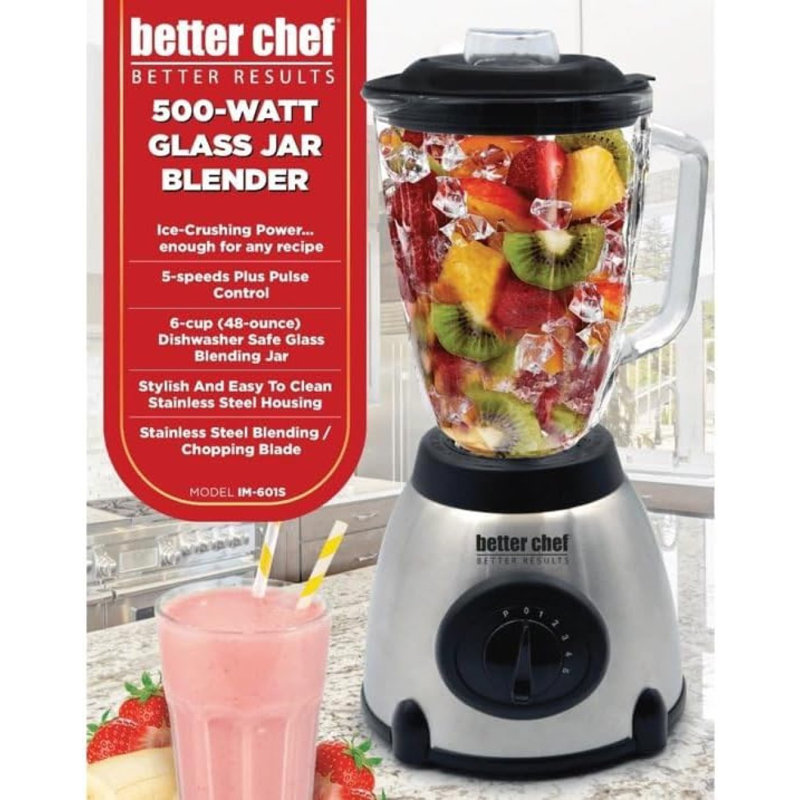 Better Chef 500-watt Stainless Steel Blender