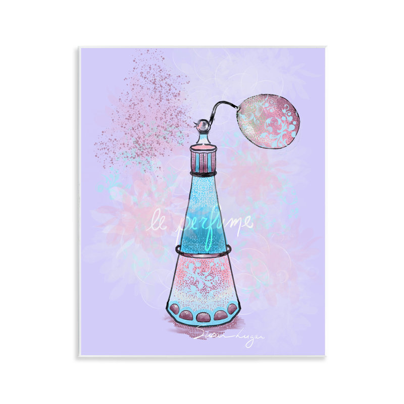 Plaque murale Le Parfum sur mauve, design par Susan Lugar