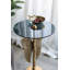 Table d'appoint 15,5 x 15,5 x 24 po avec aile d'ange dorée