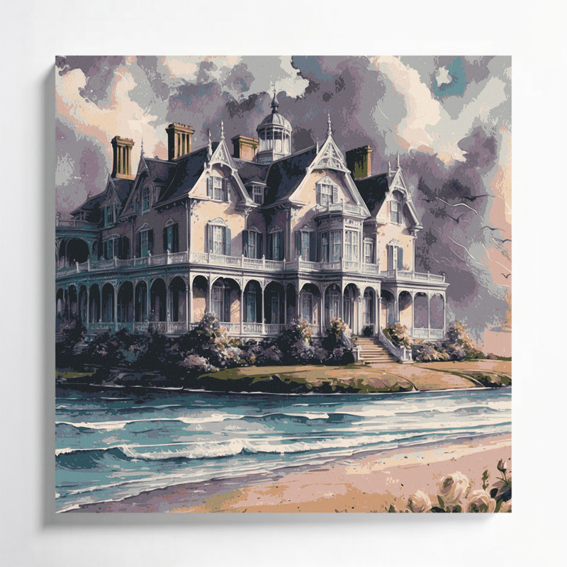 Art mural sur toile bord de mer bord de mer Elite, H 12 po x l 12 po
