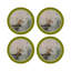 Sous-verres anglais en cuir Chartreuse-119015100