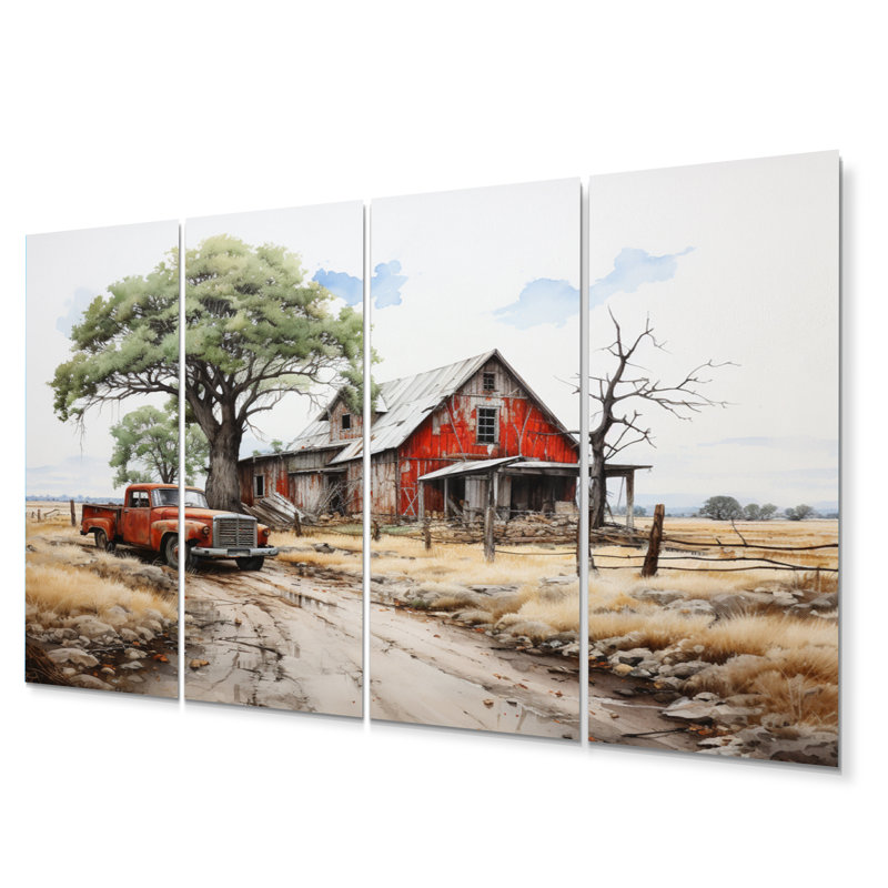 Farmhouse Homestead Legacy - Ensemble de décoration murale en métal Farmhouse
