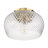 Adeline 3 Light Flush Mount with Clear Glass Shade-1740616416