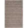 Tapis taupe en laine tissé à plat à la main Zekia