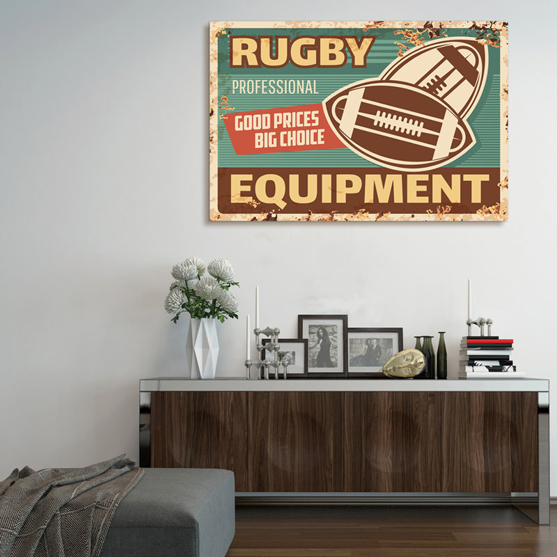 «Équipement de rugby» sur, H 12 po x l 18 po
