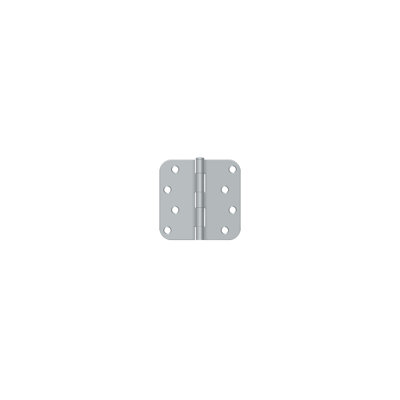 Deltana S44R5BK15A 4"x 4"x 5/8" Radius Hinge in Antique Nickel Pair