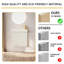 Meuble-lavabo mural simple 20 po avec plateau en résine, blanc
