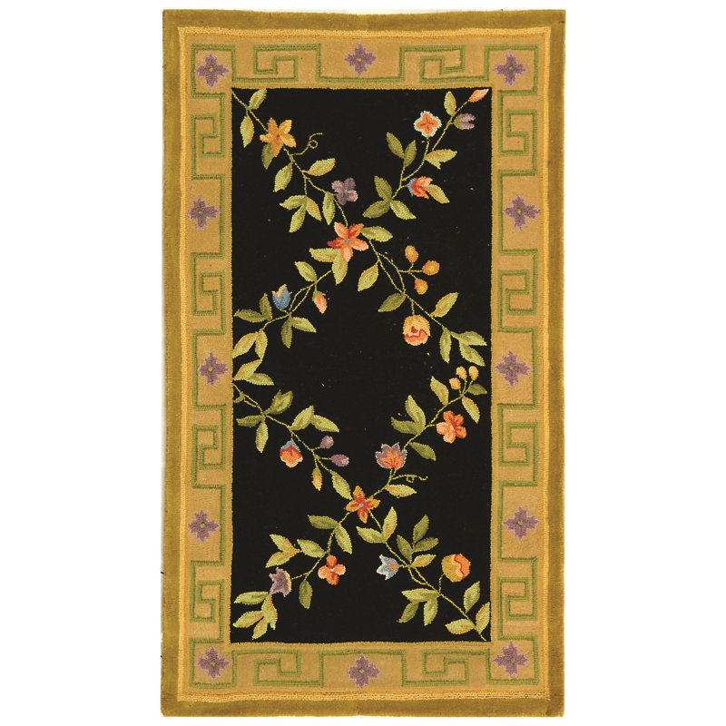 Molina Wool Pile Floral Rug, Rectangle 2'9" x 4'9"