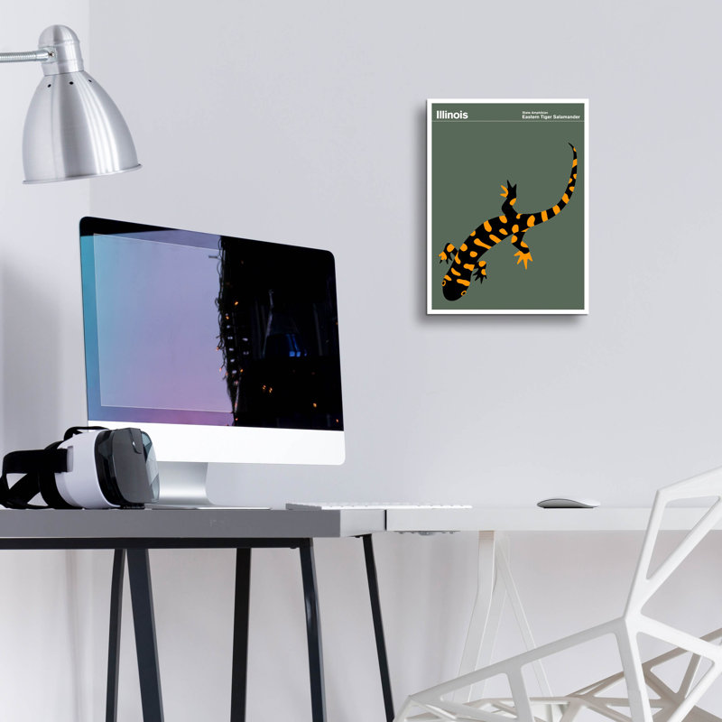 "State Posters IL" par Print Collection, H 16 po x l 12 po x P 0,13 po