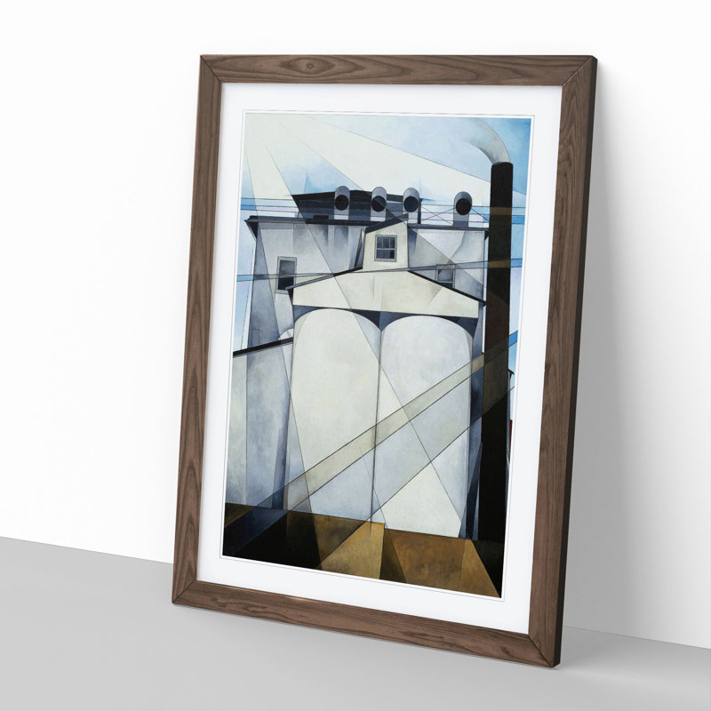 My Egypt by Charles Demuth - Picture Frame Painting, Walnut Framed, 48cm H x 36cm W x 2cm D