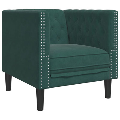  Chesterfield Sofa Chair Dark Green