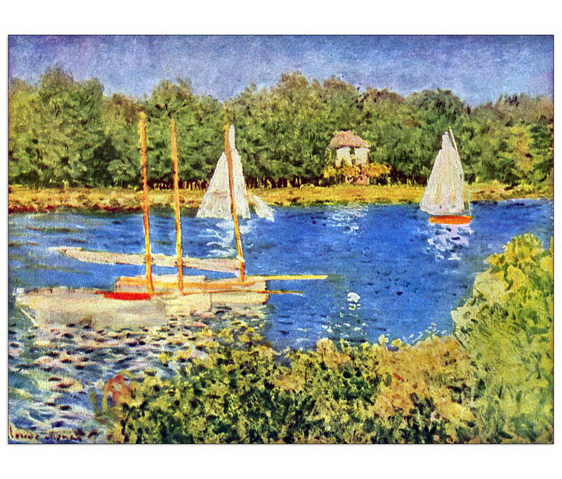 Claude Monet - Wrapped Canvas Painting, 60cm H x 80cm W x 1.8cm D