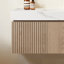 Meuble-lavabo mural de luxe de 122 cm (48 po) avec lavabo et meuble-lavabo suspendu moderne en pierre frittée.