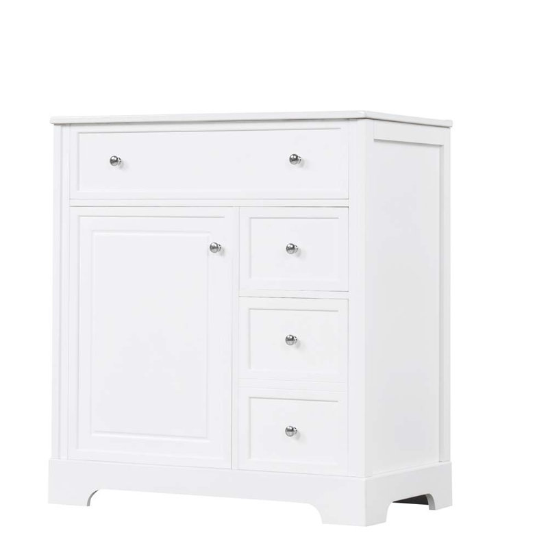 Meuble-lavabo simple avec comptoir Sharitha 30