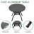 Reontae 4 - Person Patio Dining Set with Round Table , Cushions Included