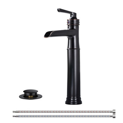 Vessel Bathroom Faucet With Drain Assembly