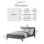 Codman Solid Wood Painted Bed Frame - Modern Farmhouse Style-35241259-35241261