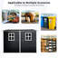 Remise en résine 8 pi x 4 pi avec deux fenêtres. Verrouillable, imperméable. - Pour le patio, la cour, la pelouse - Noir 4 x 8 pi extérieur noir. -. Ventilation, pelouse, patio