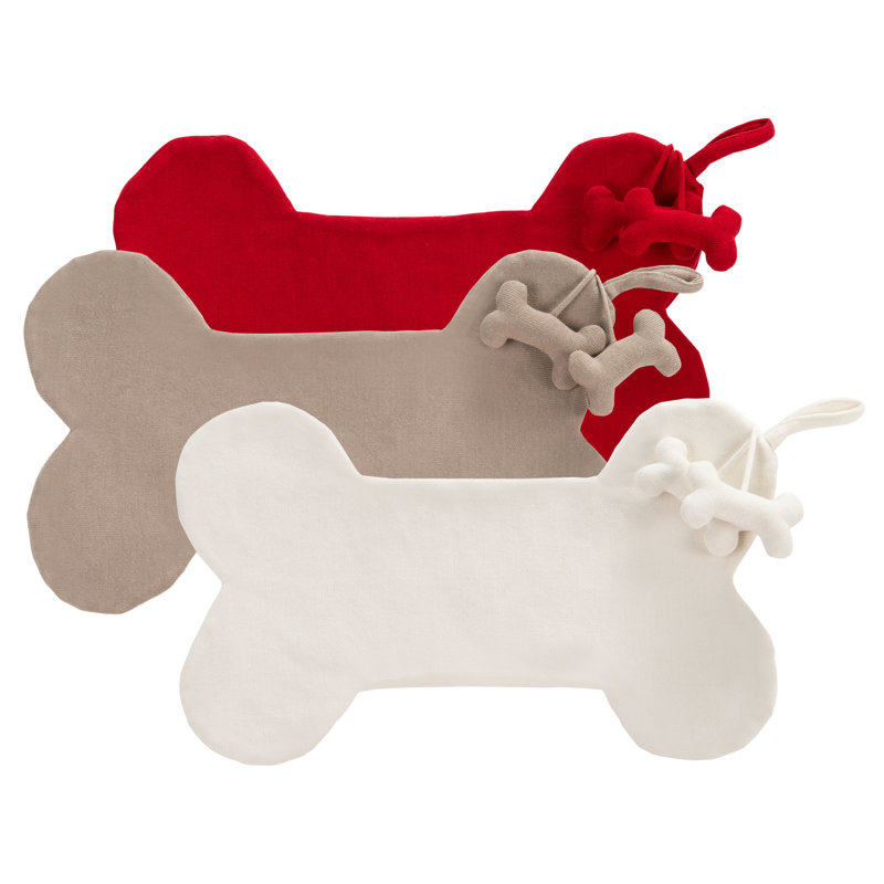 Ensemble de chaussette de Noël en os 3 pièces H 20 po