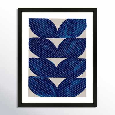 Navy Chevron by Andrea Stokes