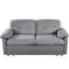 Grand lit convertible grand format avec revêtement en chenille, poche latérale et structure stable - tissu gris, rangement-97758238