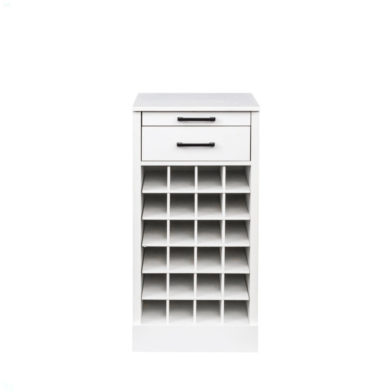 Modular 24 Wine Bar Cabinet Buffet Cabinet, White