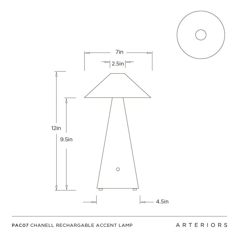 Chanell Rechargeable Accent Lamp