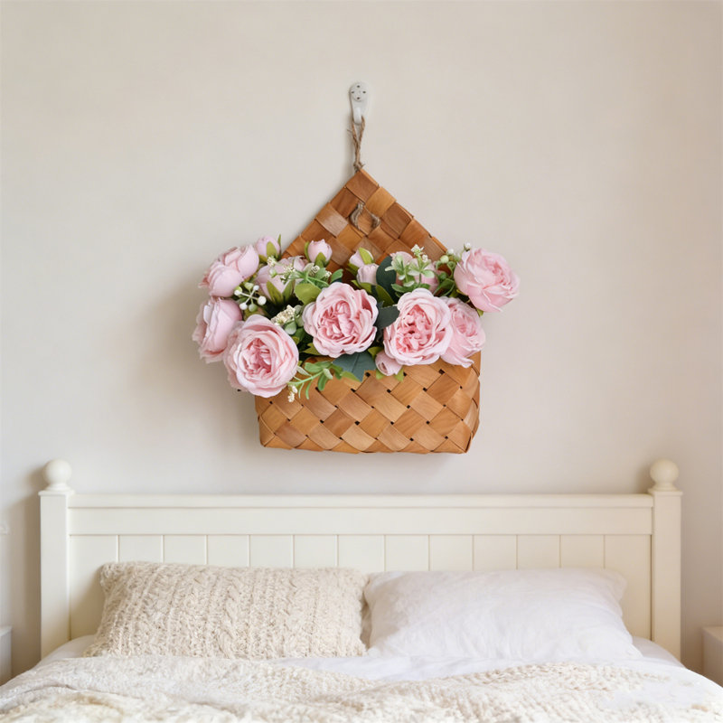 Fleur artificielle murale, Rose