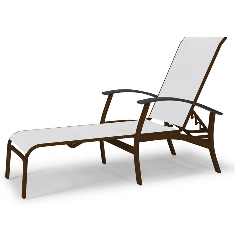 Askar Outdoor Rust-Resistant Metal Chaise Lounge