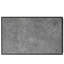 Vince Table basse rectangulaire gris / sable noir en faux marbre avec base géométrique en métal