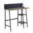 Rustic Oak With Black Finished Legs Writing Desk