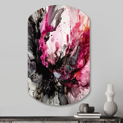 Mihail - Abstract Marble Cylinder Shape Asymmetric Metal Wall Art