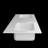 72'' W x 22'' D Solid Surface Vanity Top Rectangular White Vanity Sink Coauntertop with Pre-drilled Faucet Hole for Bathroom