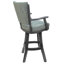 Tabouret en bois Callisnagh - vinyle beige - brun-472149018-472149008