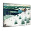 Elk In Snow - Wrapped Canvas Print-17801572