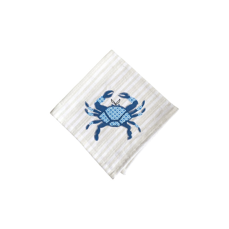 Serviette en coton 18 po Milsom Crab