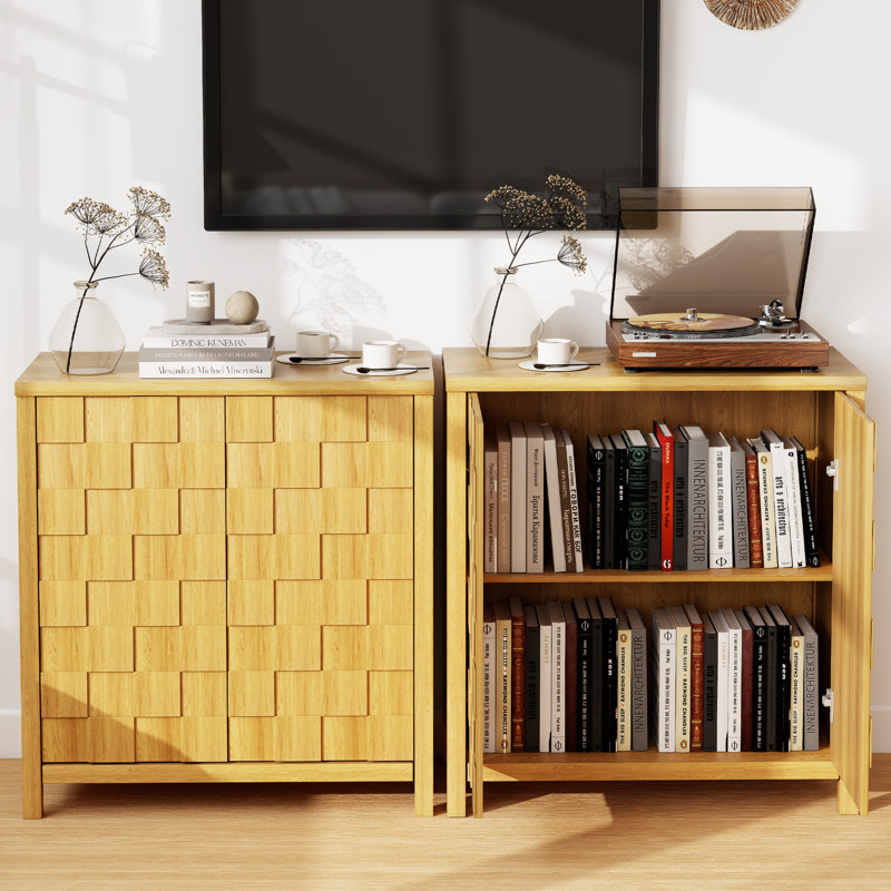 2 - Door Standard Accent Cabinet, Yellow