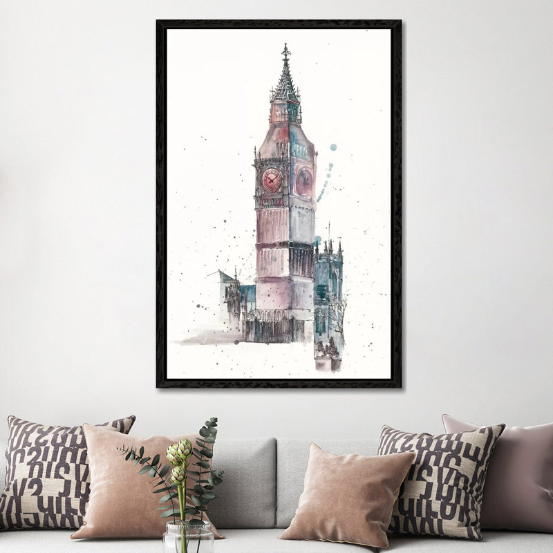View Of Eiffel IV by Melissa Wang - Gallery-Wrapped Canvas Giclée on Canvas, 152.5 cm H x 101.5 cm W, Black Framed