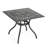 Agawam Square Metal Outdoor Dining Table With Umbrella Hole , 37'' in. W 37'' in. D