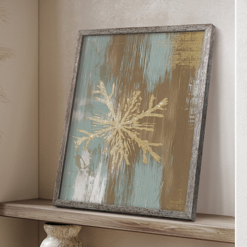 «Christmas Holiday Art CLXVI», reproduction d'art encadrée - bois massif, H 11 po x l 9 po