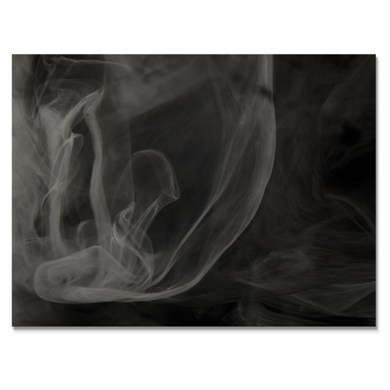 Encre liquide noire et grise mixte II - art moderne sur toile