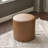 18" Wide Faux Leather Round Upholstered Ottoman-1900555102